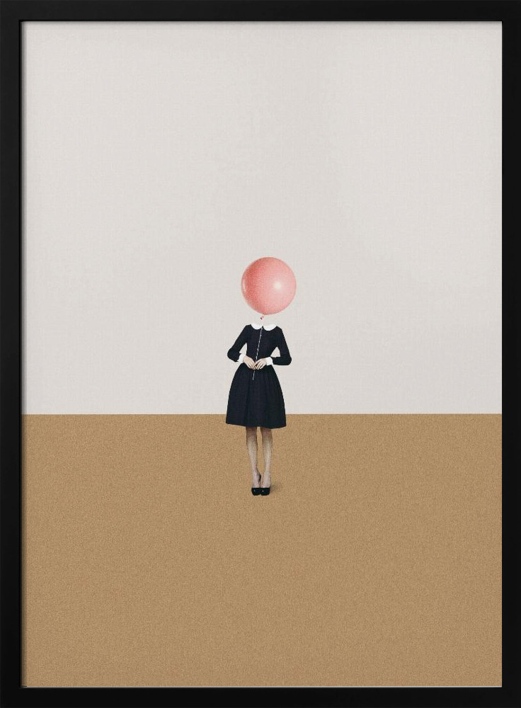 Poster - Obvious imperfections posterframe van donker hout