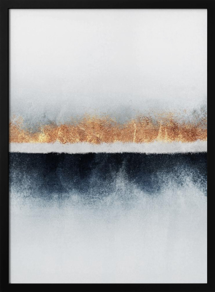 Affiche - Horizon cadre de poster en bois foncé