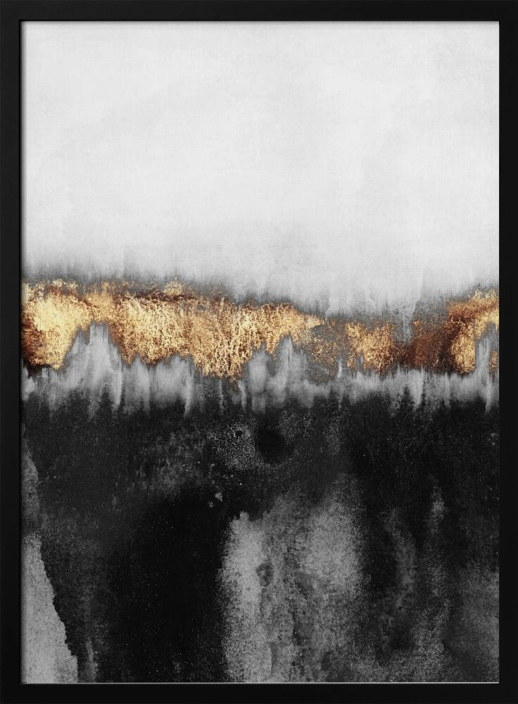 Poster - Gloomy posterframe van donker hout