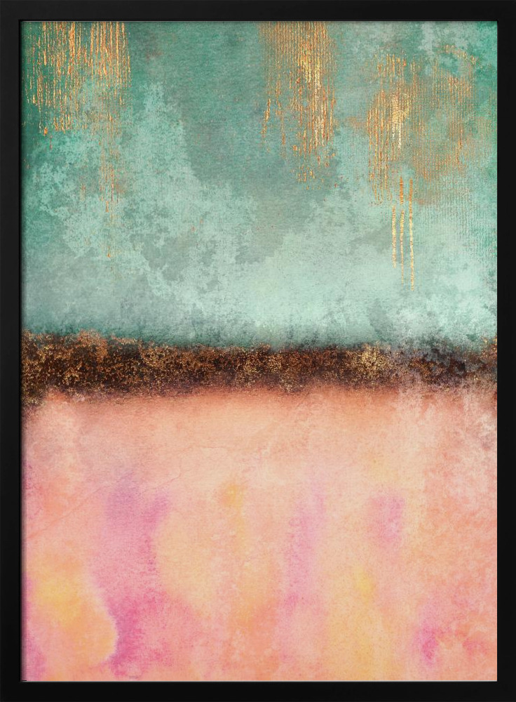 Poster - Summer dark wood poster frame
