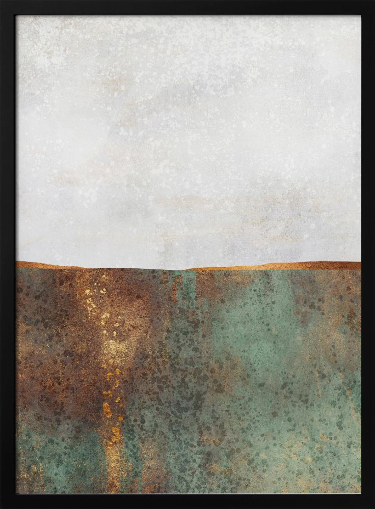Poster - First Snow posterframe van donker hout