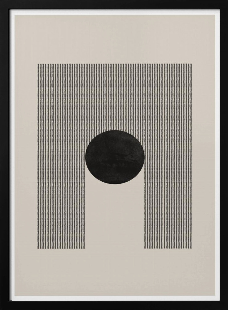 Poster - B&B No9. dark wood poster frame