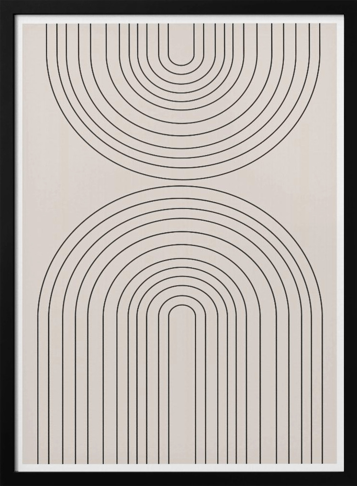 Poster - B&B No16. dark wood poster frame