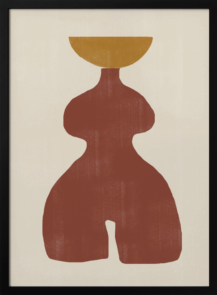 Poster - Vase No11. dark wood poster frame