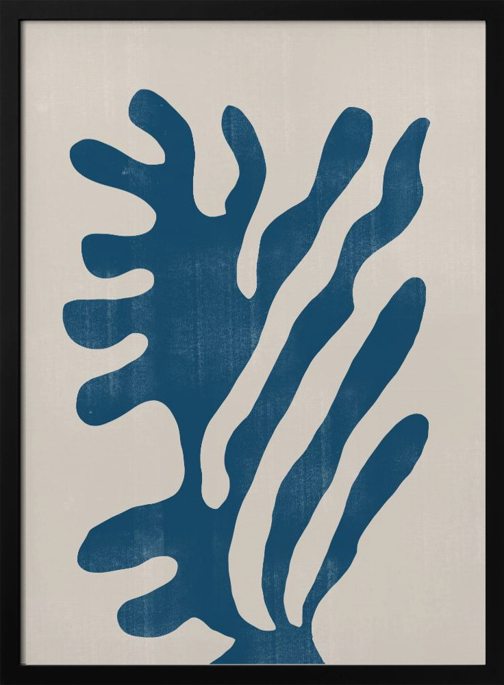 Poster - Abstract Plant No2. dark wood poster frame