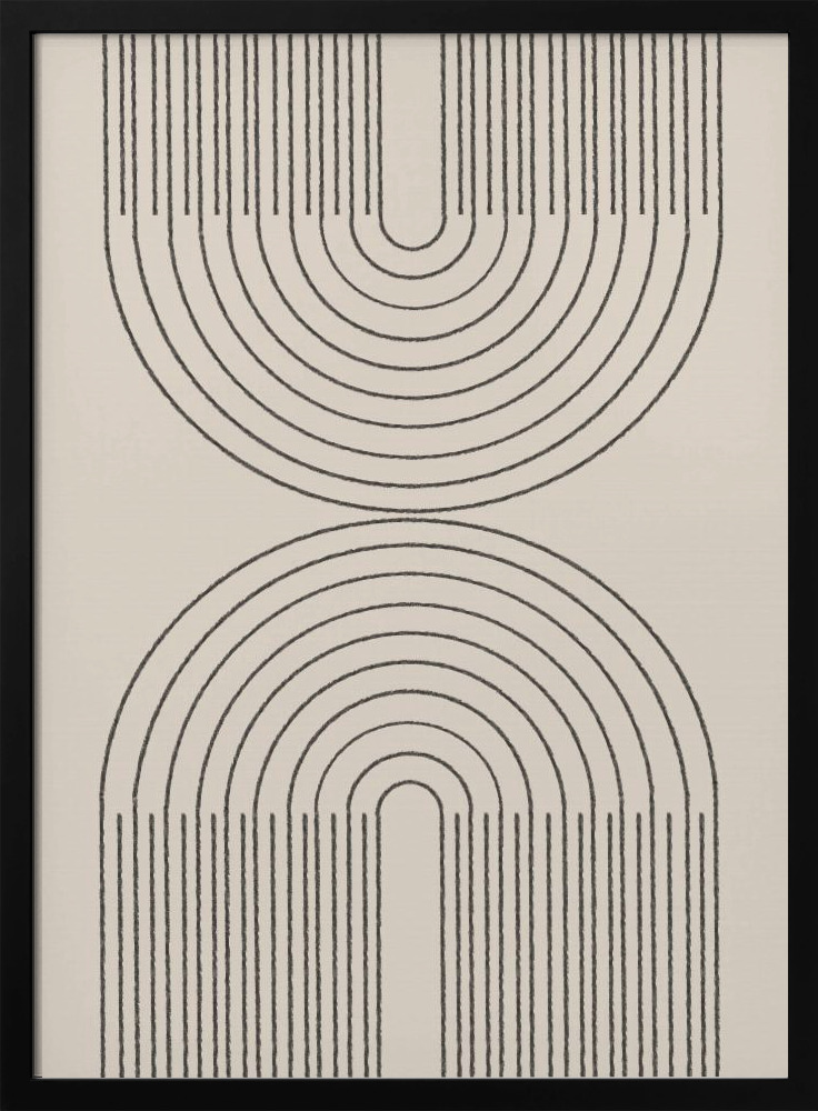 Affiche - Simple Arch Composition cadre de poster en bois foncé