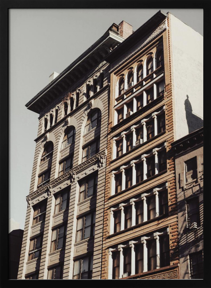 Poster - New York City Building posterframe van donker hout