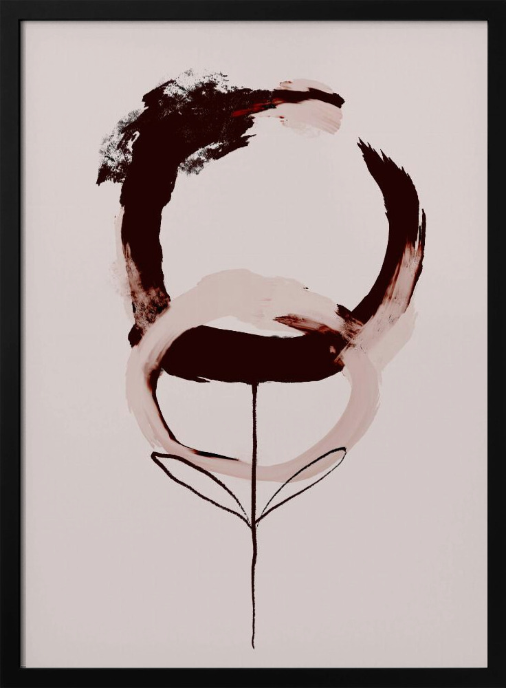 Affiche - Coffee No 1 cadre de poster en bois foncé