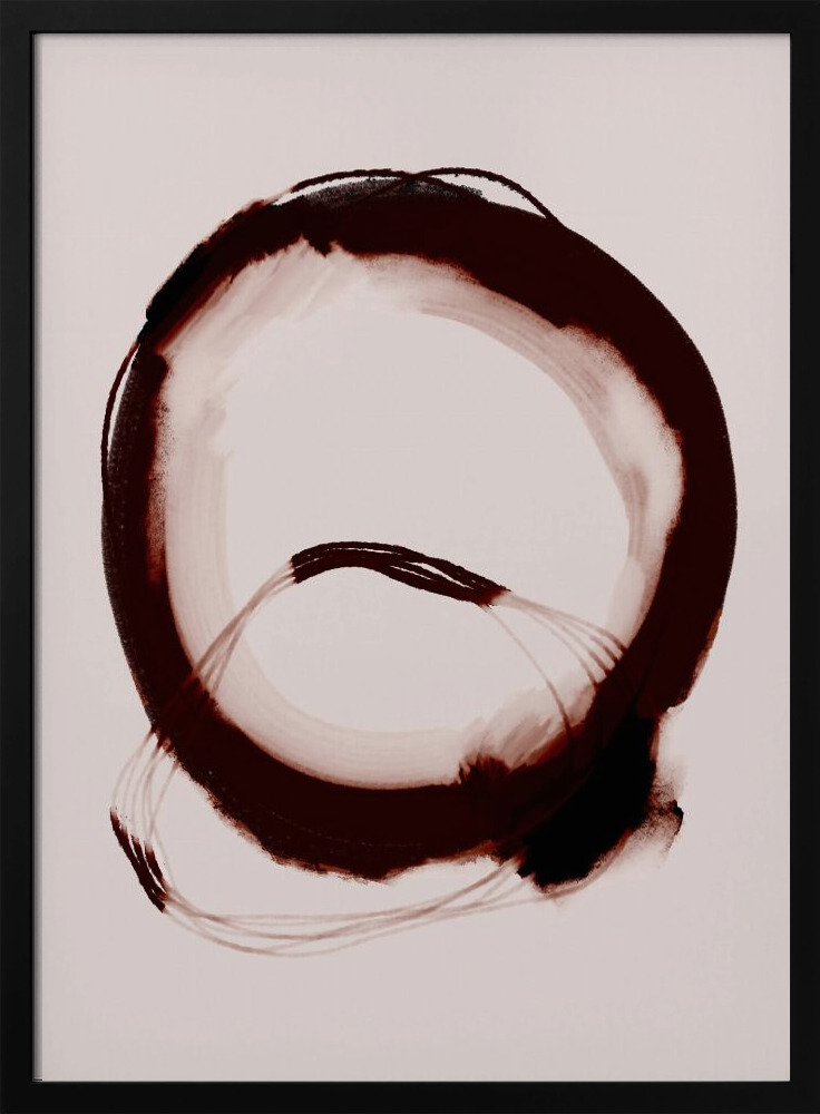 Poster - Coffee No 2 dark wood poster frame
