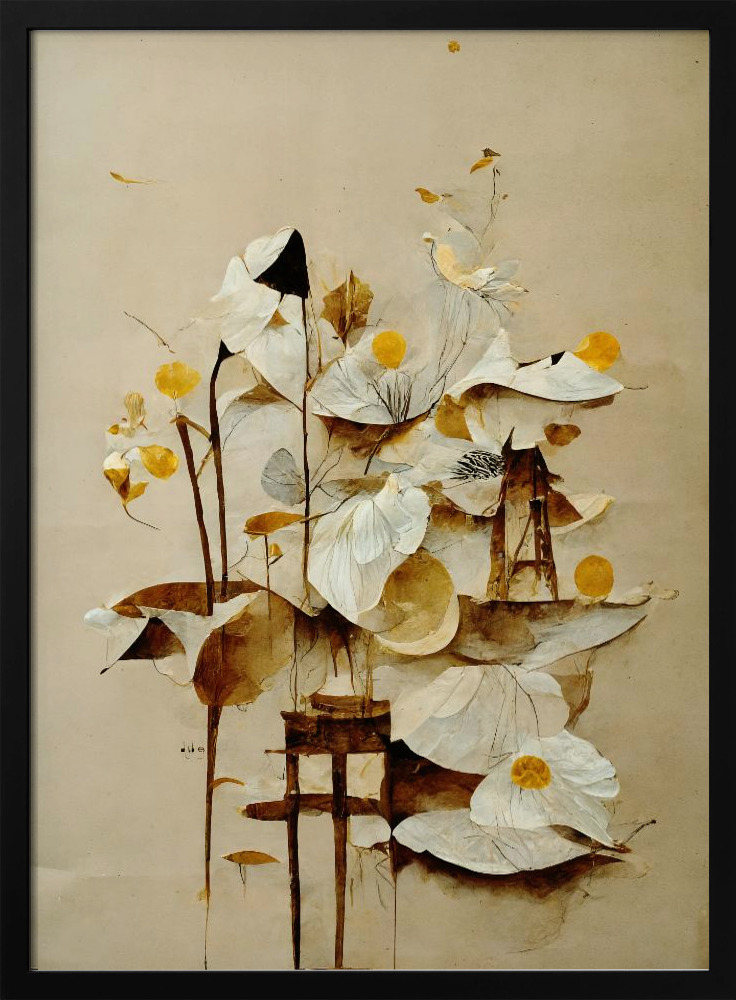 Affiche - Primula cadre de poster en bois foncé