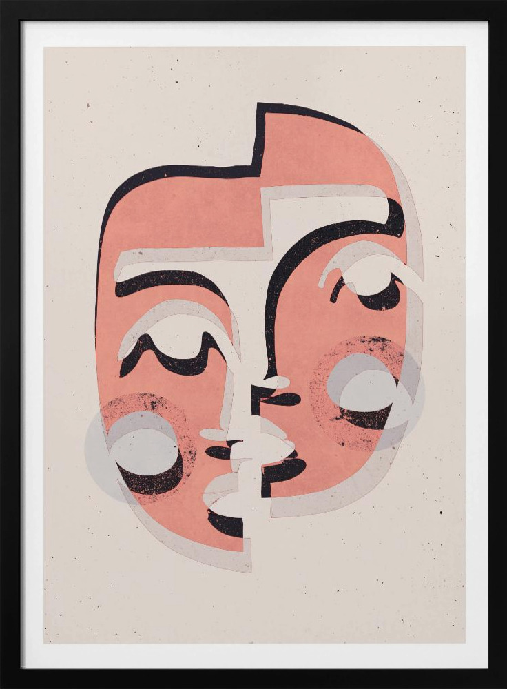 Poster - The Mask (Light) dark wood poster frame