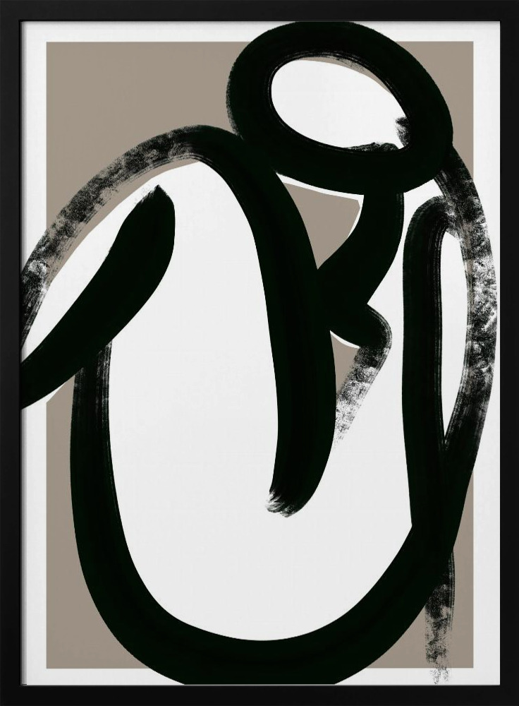Poster - Closer dark wood poster frame