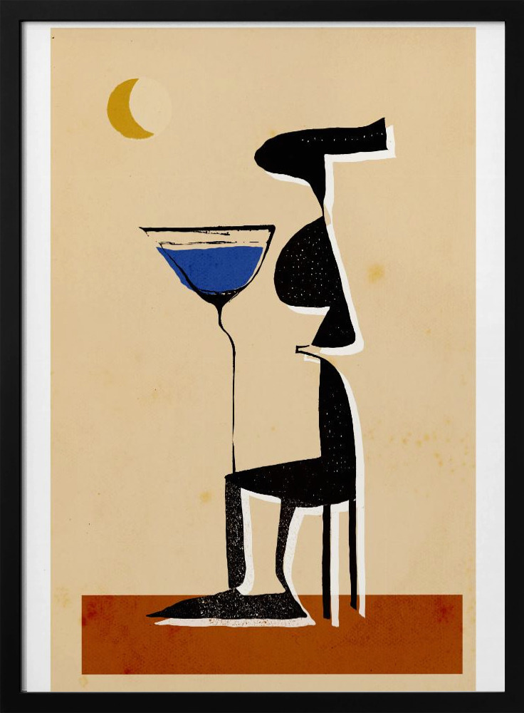 Poster - Le Monsieur dark wood poster frame