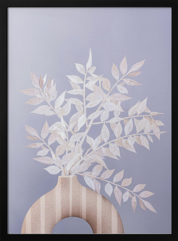 Plakat - Ruscus ramka na plakat z ciemnego drewna