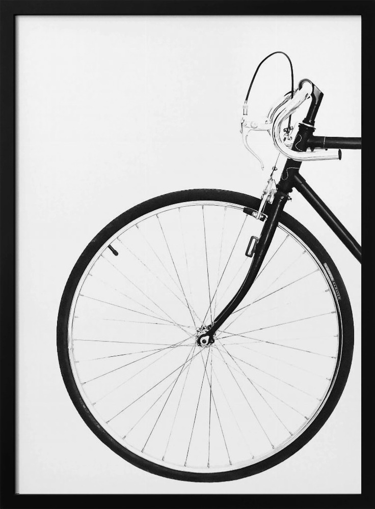 Poster - Bicycle posterframe van donker hout