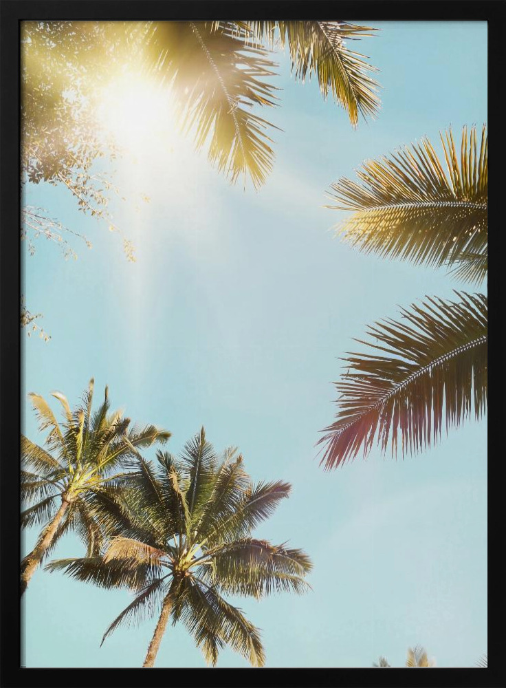 Poster - Sun Rays dark wood poster frame