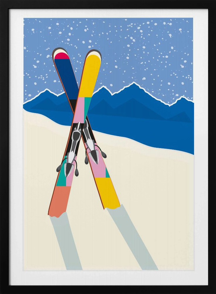 Poster - WINTER dark wood poster frame