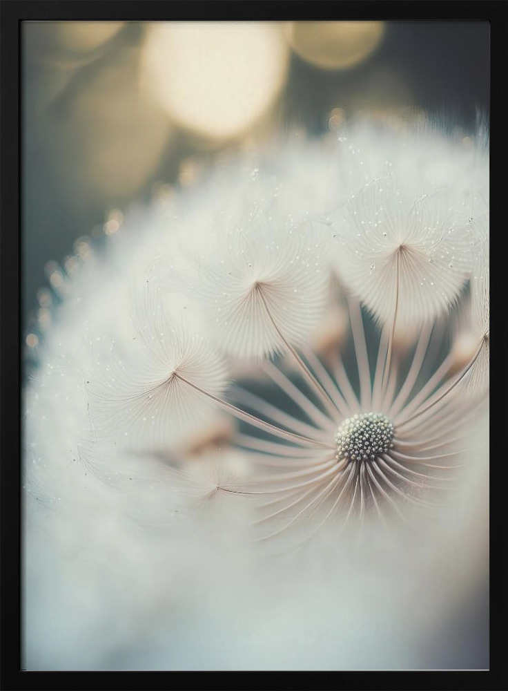 Poster - Filigree Nature dark wood poster frame