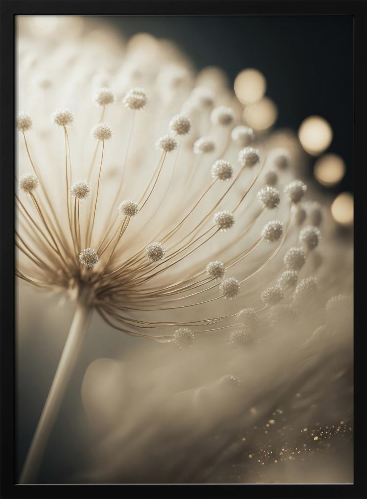 Poster - Little Pompoms dark wood poster frame