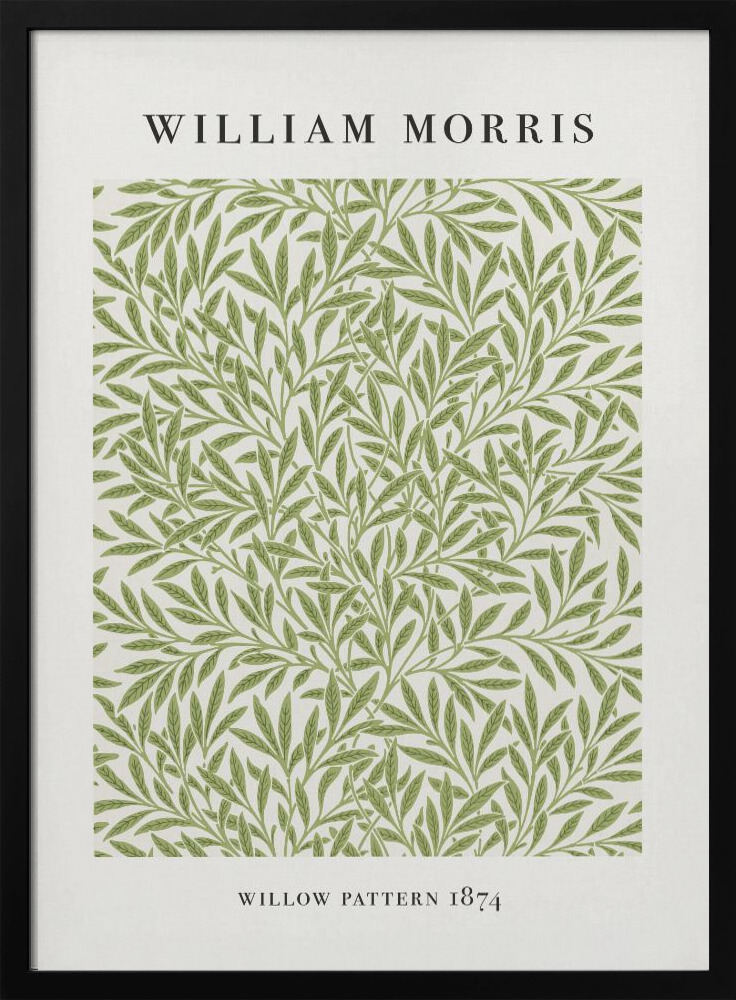 Plakat - Willow Pattern dark wood poster frame
