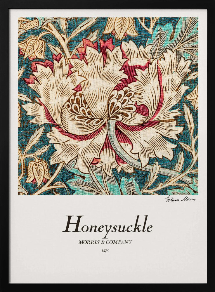 Poster - Honeysuckle dark wood poster frame