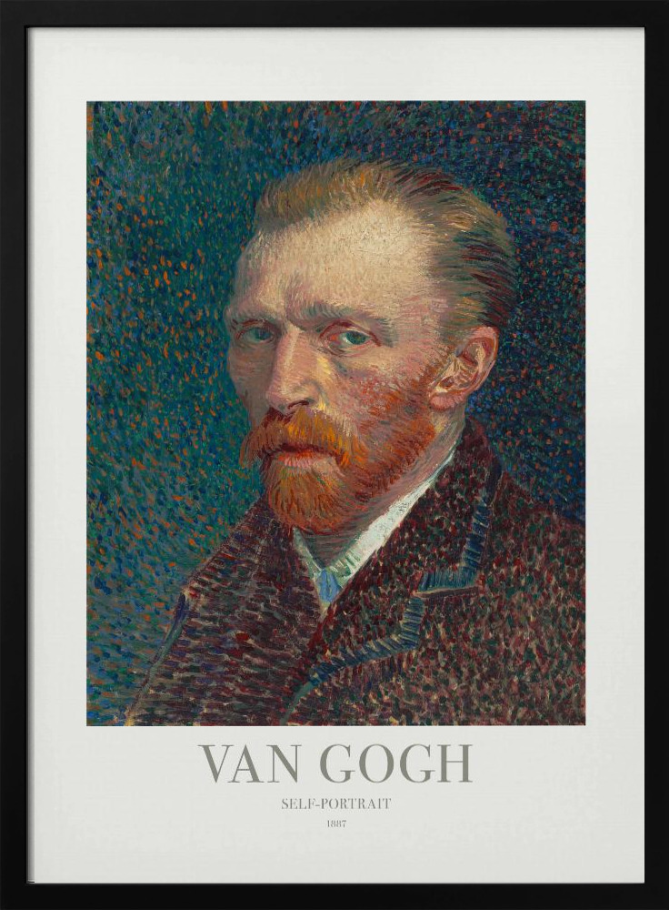 Poster - Self-Portrait dark wood poster frame