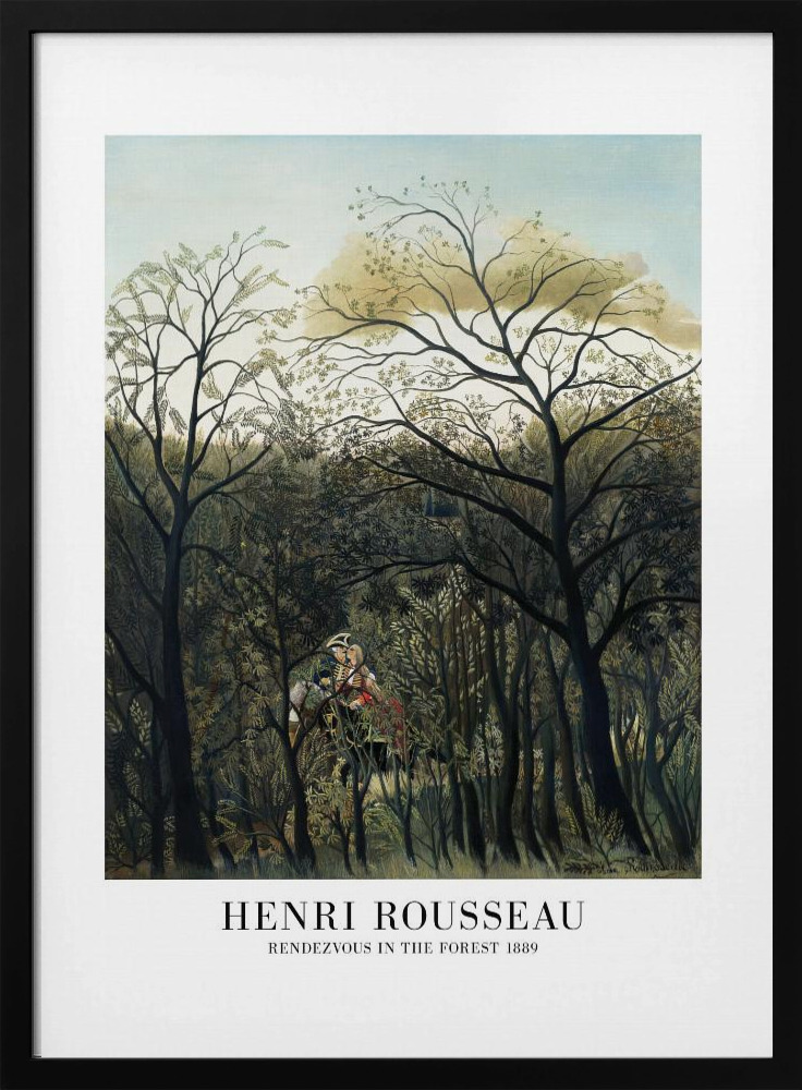 Póster - Rendezvous In The Forest dark wood poster frame