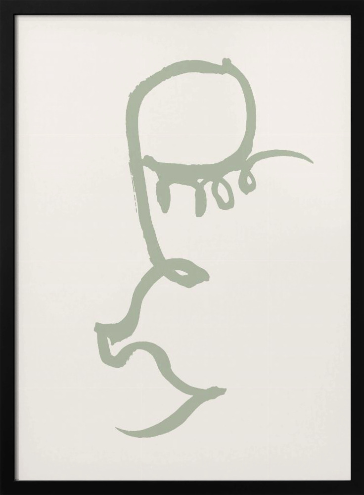 Poster - Eye Green dark wood poster frame
