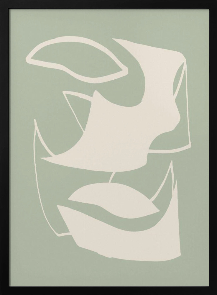 Juliste - Shape Green tumma puu julisteen kehys