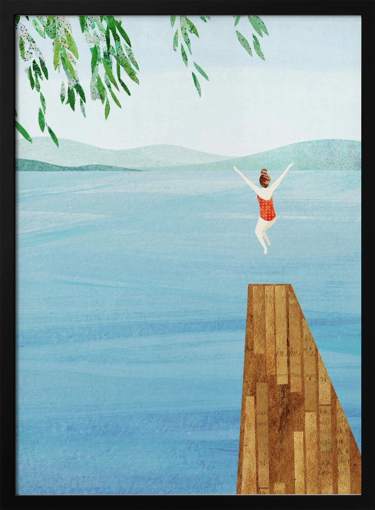 Poster - Wild dark wood poster frame