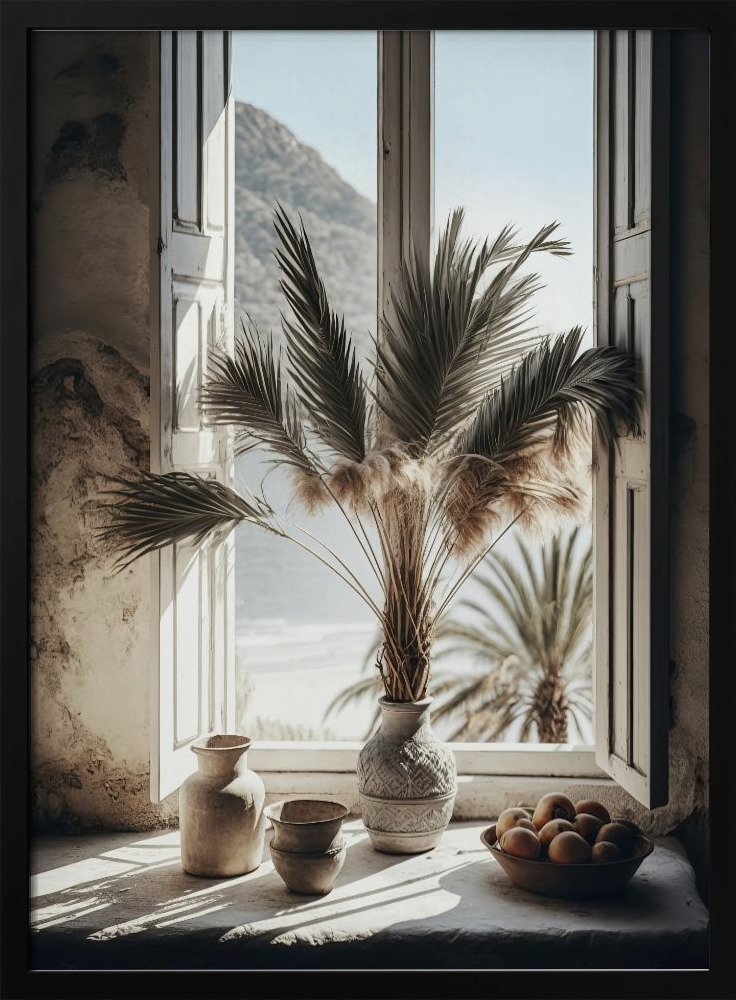 Poster - Still Life Impressions No 4 dark wood poster frame