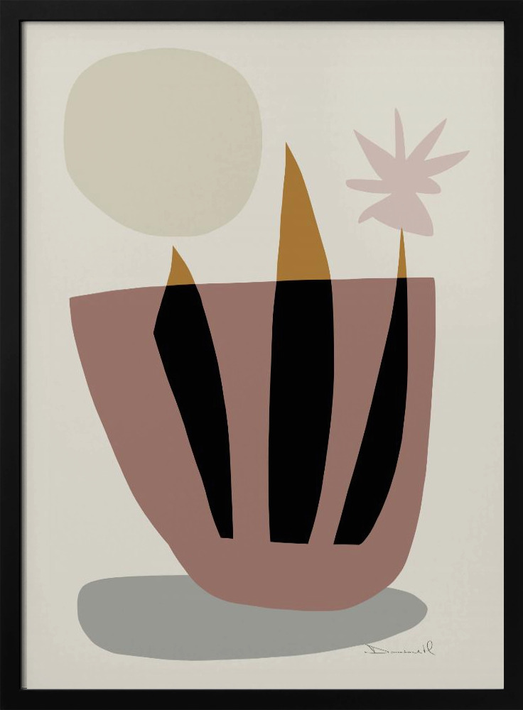 Affiche - Plant Cutting cadre de poster en bois foncé