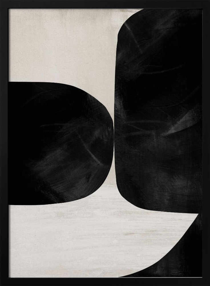 Poster - Night No2 dark wood poster frame
