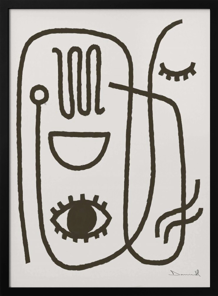 Poster - Get Going dark wood poster frame