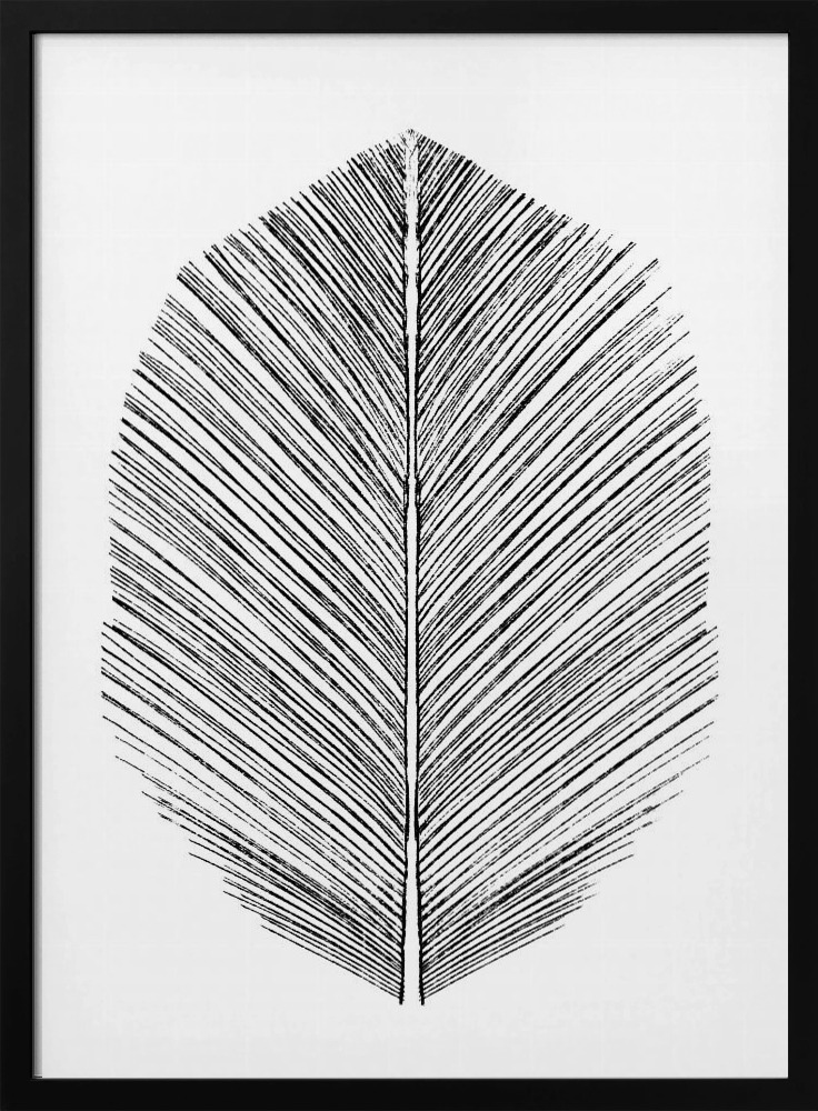 Affiche - Feather cadre de poster en bois foncé