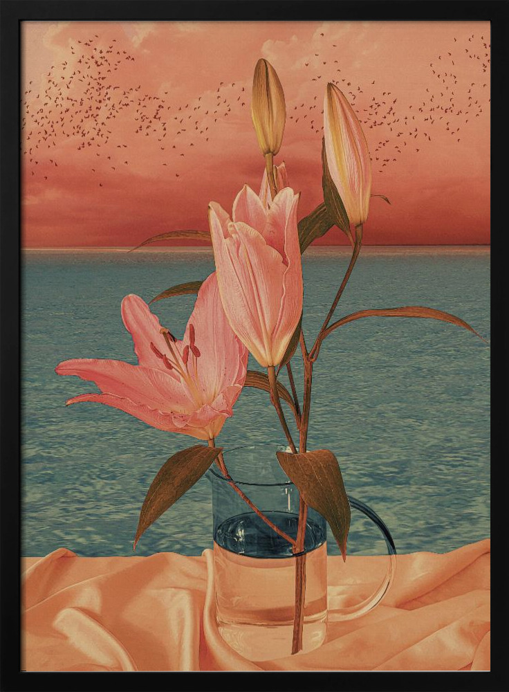 Poster - STILL LIFE dark wood poster frame