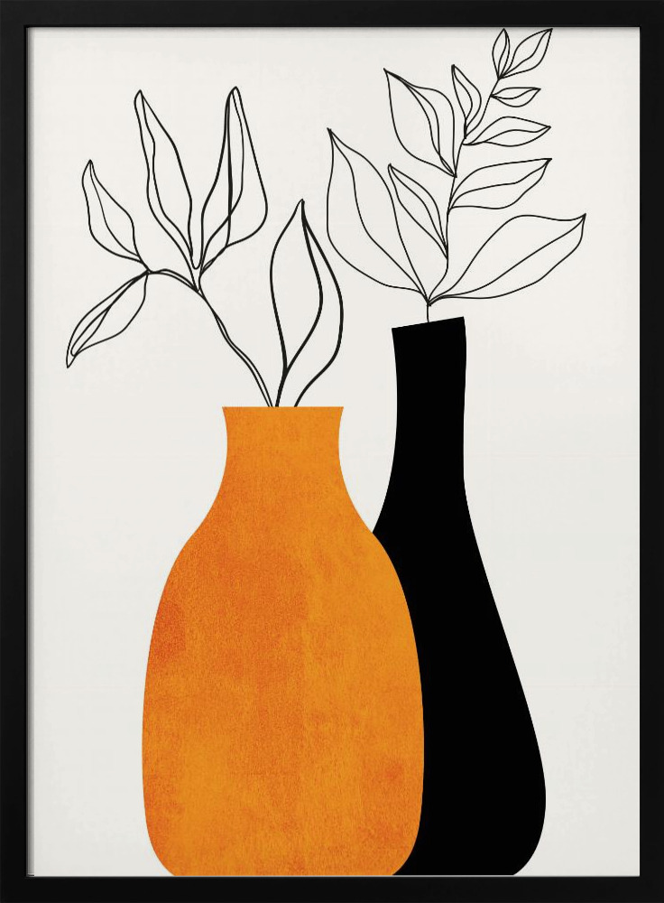 Poster - Cheek To Cheek dark wood poster frame