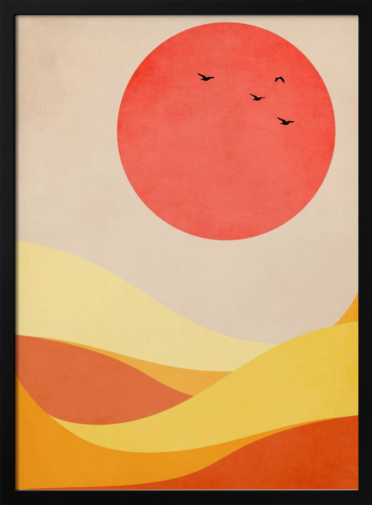 Poster - Sweet Harmony dark wood poster frame