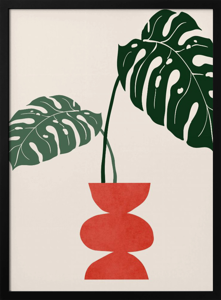 Poster - Sweet Days Are Blooming dark wood poster frame