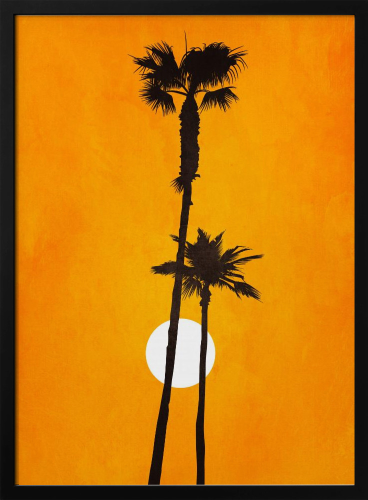 Poster - Sunshine Paradise dark wood poster frame