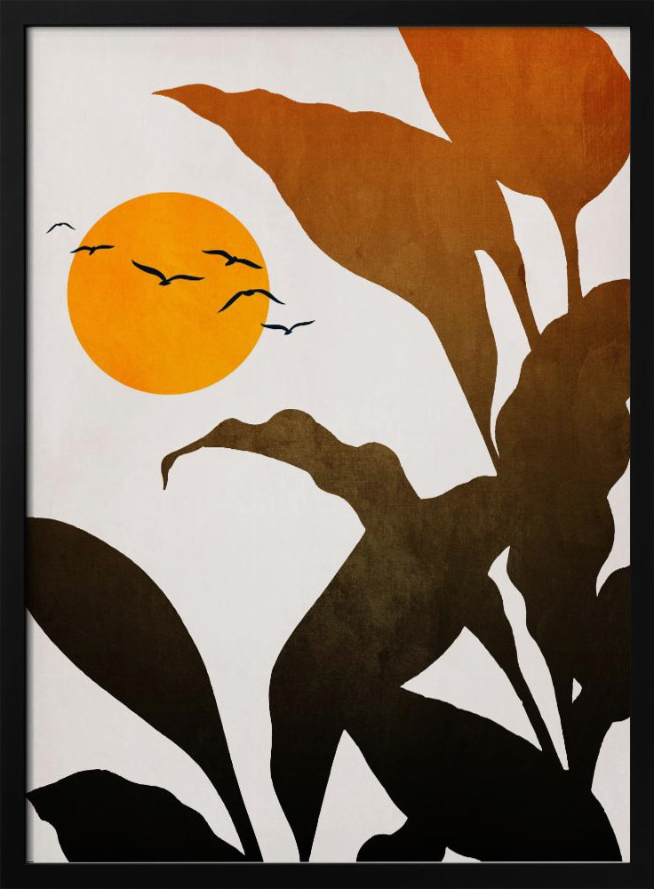 Poster - Mystic River dark wood poster frame