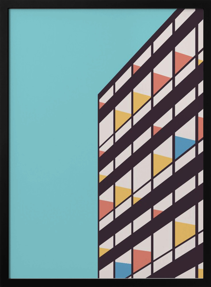Poster - Corbusier dark wood poster frame