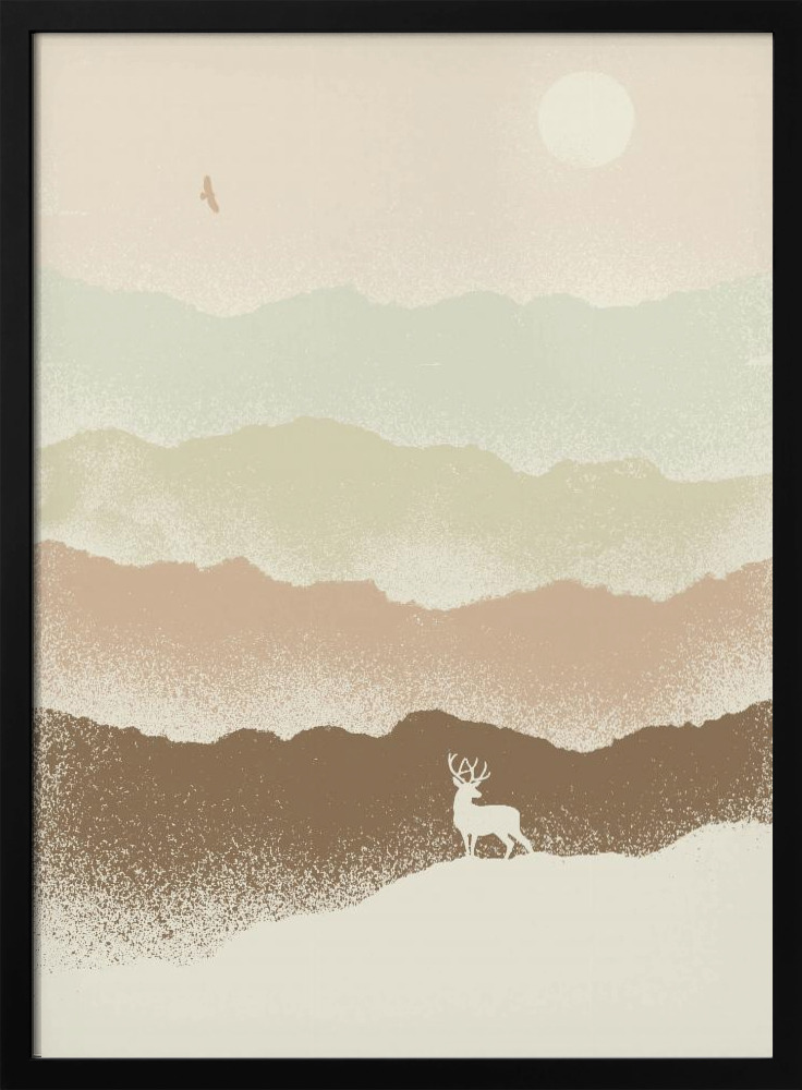 Poster - Quietude Ii dark wood poster frame