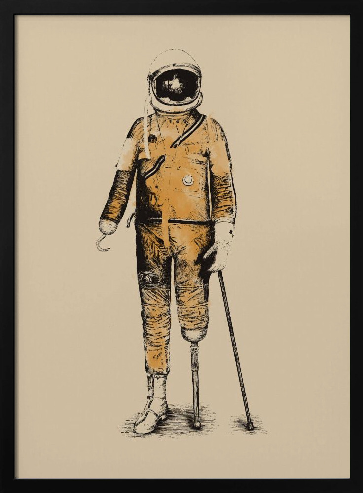Poster - Astropirate dark wood poster frame