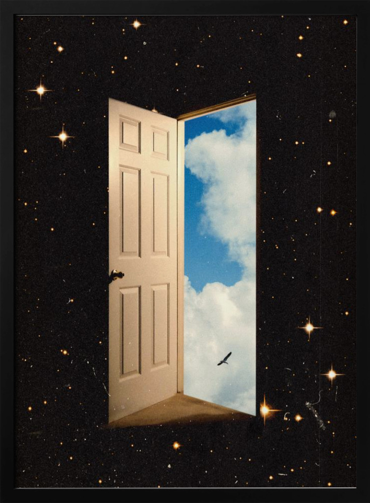 Poster - The Portal dark wood poster frame