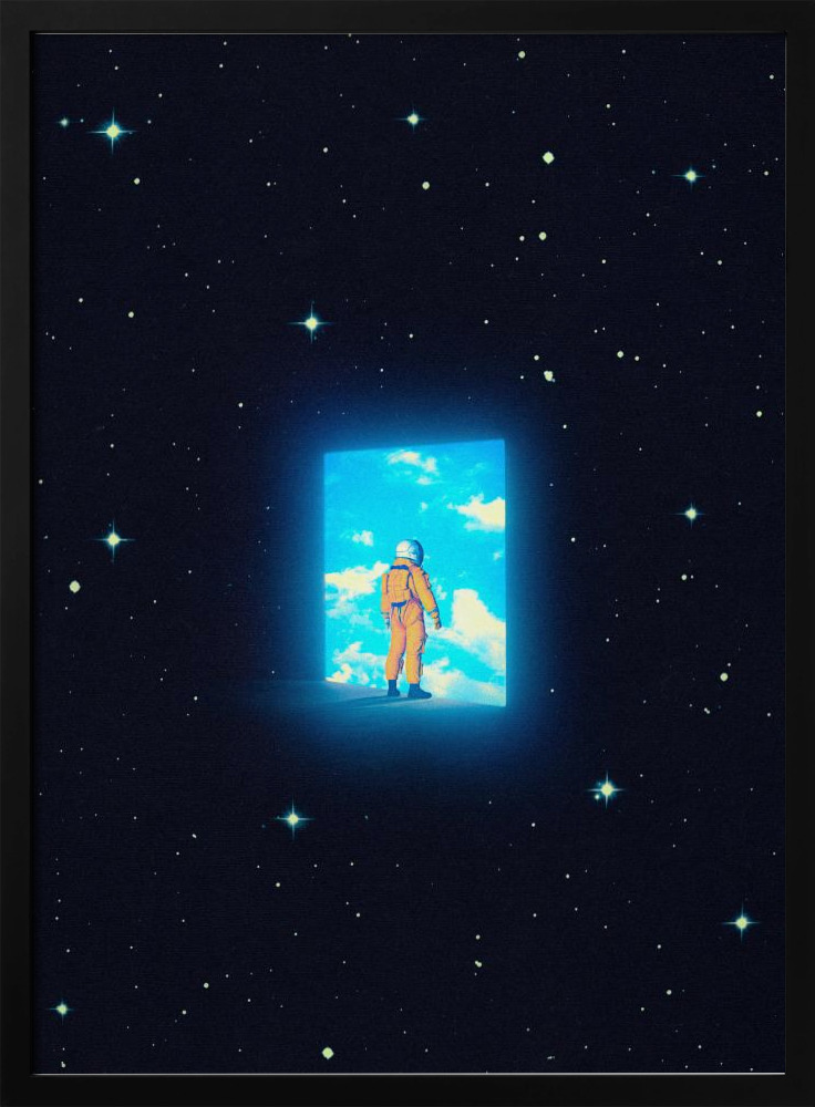 Poster - Coming Home dark wood poster frame