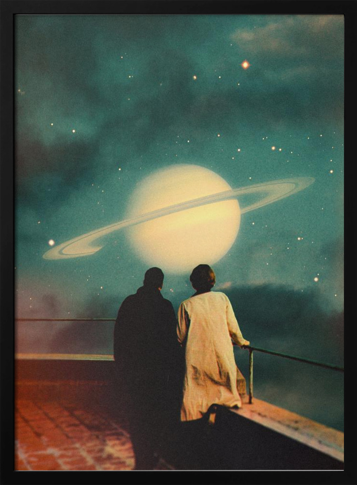 Poster - Together Through Storms dark wood poster frame
