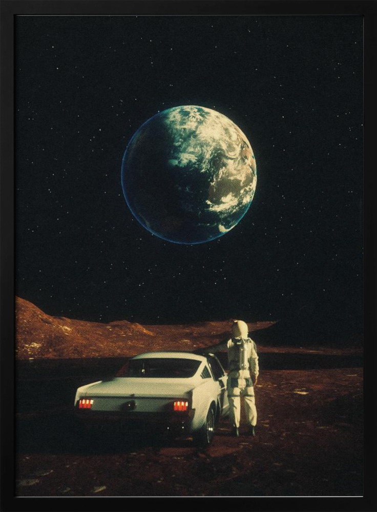 Poster - Far From Home dark wood poster frame