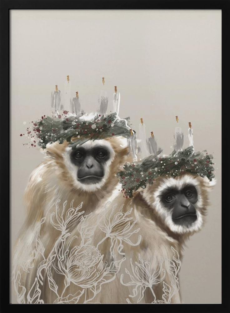 Póster - Lucia dark wood poster frame