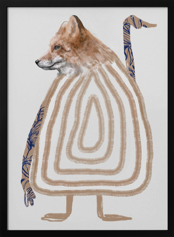 Póster - Ditåt Kompis marco para póster de madera oscura